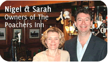 Nigel & Sarah - owners of The Poachers Inn